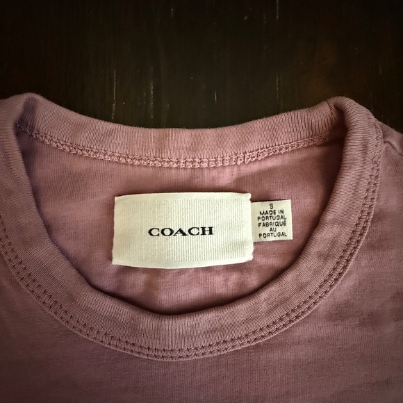 NWOT Coach Women’s Green is Groovy Organic Cotton T-Shirt - Picture 4 of 5